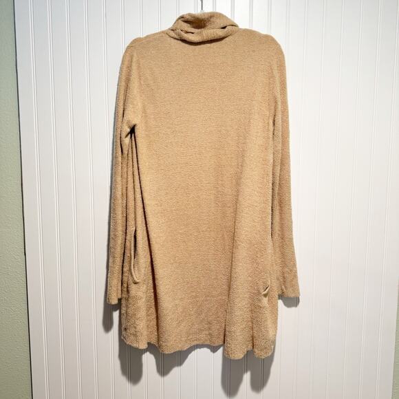 Barefoot Dreams Cozychic Lite Knit Circle Cardigan Beige Size Medium - Picture 5 of 5